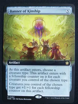 Banner of Kinship Extended Art - FDN - Mtg Card #3GH - Image 1