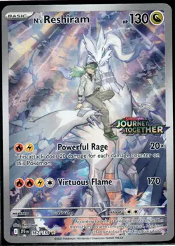 N's Reshiram 167/159 Illustration Rare Journey Together Pokemon Near Mint - Image 1