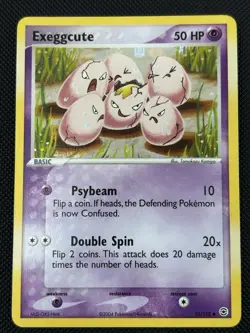 Pokemon TCG Exeggcute 33/112 FireRed & LeafGreen 2004 Reverse Holo (LP) - Image 1