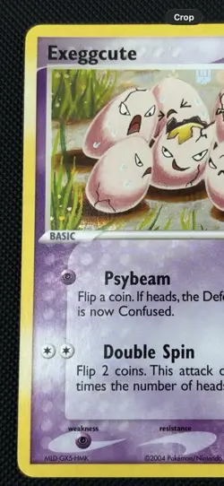 Pokemon TCG Exeggcute 33/112 FireRed & LeafGreen 2004 Reverse Holo (LP) - Image 3