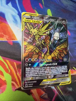 Pokemon Moltres Zapdos Articuno GX TAG TEAM Full Art Holo Promo SM210 300 HP - Image 2