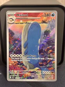 Pokemon Journey Together Wailord 162/159 Illustration Rare Holo English - Image 1