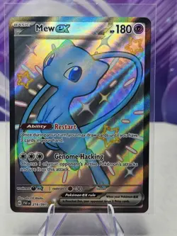The Pokemon Company Mew ex 216/091 SV Paldean Fates Ultra Rare Holo Eng NM - Image 1