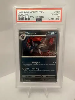 Pokemon Unova Heavy Hitters Promo Zoroark 062 PSA 10 - Image 1