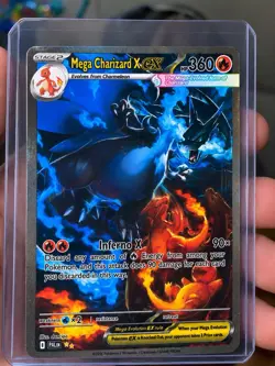 Pokemon Mega Charizard X EX 125/094 Me02: Phantasmal Flames Holo - Image 1