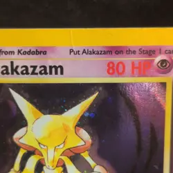 Wizards of the Coast Pokemon TCG Base Set 2 Alakazam 1/130 Holo Rare EN 2000 - Image 3