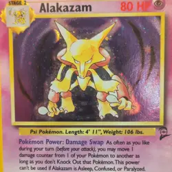 Wizards of the Coast Pokemon TCG Base Set 2 Alakazam 1/130 Holo Rare EN 2000 - Image 5