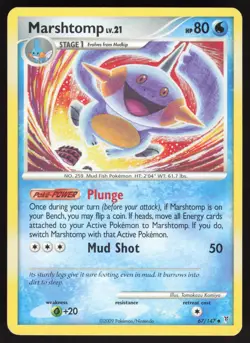 Marshtomp 67/147 Non-holo Uncommon Pokemon Supreme Victors LP - Image 1