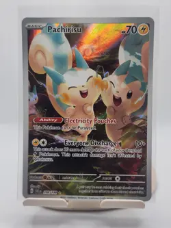 2023 Pokemon SV Scarlet & Violet Pachirisu Illustration Rare Holo #208/198 NM - Image 1