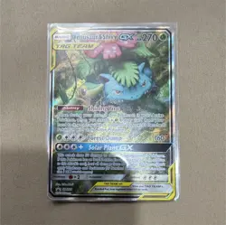 Pokemon TCG Venusaur & Snivy GX SM229 SM Promos TAG TEAM Holo 270 HP 2019 EN - Image 1