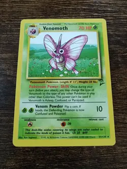 Pokemon Base Set 2 Venomoth 31/130 Rare Non Holo NM-MINT - Image 1