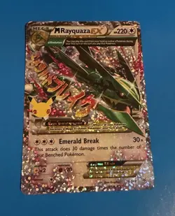 M Rayquaza EX 76/108 Celebrations Classic Collection Pokemon 2021 LP - Image 1