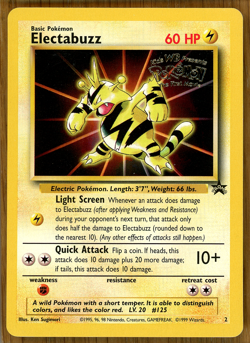 Electabuzz - # 2 ~ Black Star Promo (WOTC) ~ WB The First Movie ~ Slight Play!! - Image 1