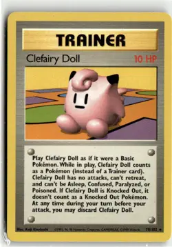 1999 Original Base Set Clefairy Doll 78/102 - Image 1