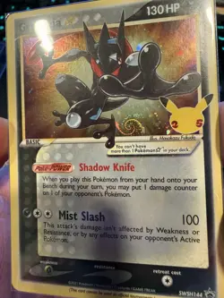 Greninja Gold Star🌀NICE FOOT SWIRL🌀SWSH144 HOLO CELEBRATIONS POKEMON NM - Image 1