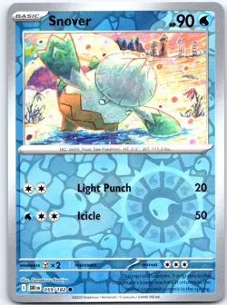 Snover 059/182 Common Destined Rivals Pokemon Reverse Holo Near Mint - Image 1