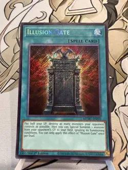 Yu-Gi-Oh! Illusion Gate, Secret Rare, 1st Ed MZMU-EN023, NM - Image 1