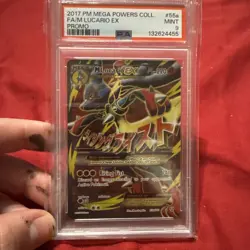 Pokemon TCG Mega Lucario EX Card 55a/111 PSA 9 - Image 1