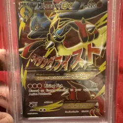 Pokemon TCG Mega Lucario EX Card 55a/111 PSA 9 - Image 4