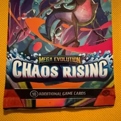 Pokemon TCG Mega Evolution Chaos Rising 10-Card Booster Pack Sealed English - Image 2