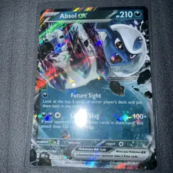 Absol EX 135/197 Holo Ultra Rare Obsidian Flames Pokemon Card - Image 2