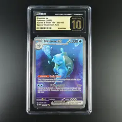 CGC 10 Pristine Blastoise ex 200/165 Pokemon 151 SIR Graded Card - Image 1