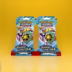 Pokemon Trading Card Game Journey Together Booster Pack Lot of 2 - Image 1