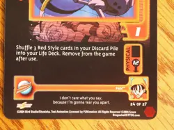 Dragonball GT CCG Red Toe Pierce unlimited ultra rare foil card - Image 3