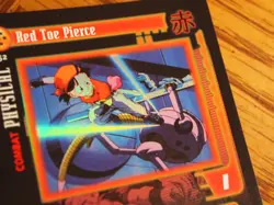 Dragonball GT CCG Red Toe Pierce unlimited ultra rare foil card - Image 5