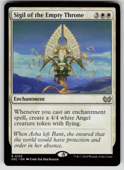 Sigil of the Empty Throne Rare Commander: Duskmourn: House of Horror 103 MTG NM - Image 1