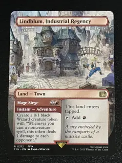 MTG Final Fantasy Lindblum, Industrial Regency Borderless 0312 NM Rare - Image 1