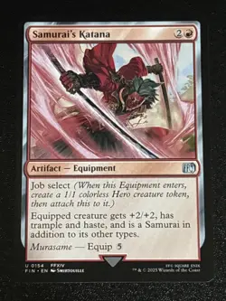 MTG Final Fantasy Samurai's Katana 0154 NM - Image 1