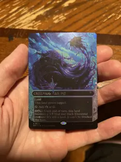 Creeping Tar Pit (0099) (Borderless) (Galaxy Foil) - Edge of Eternities - Image 1
