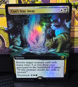 magic the gathering - FOIL! - Can't Stay Away - Sorcery - Return Target Creature - Image 1