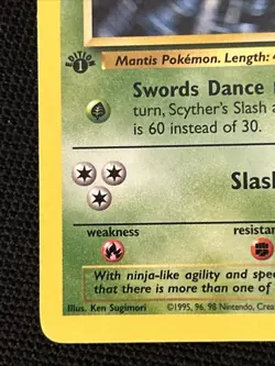 Pokemon Scyther 26/64 (1st Edition) *Near Mint* Jungle ‘Never Played Card’ - Image 2