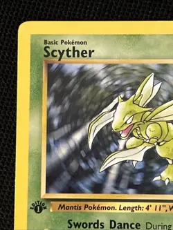 Pokemon Scyther 26/64 (1st Edition) *Near Mint* Jungle ‘Never Played Card’ - Image 3