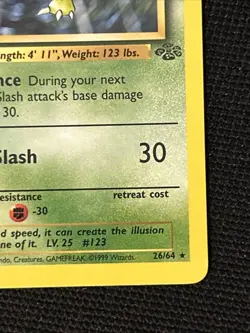 Pokemon Scyther 26/64 (1st Edition) *Near Mint* Jungle ‘Never Played Card’ - Image 5