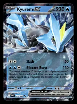 Kyurem ex 028/086 Double Rare Black Bolt Pokemon Card - Image 1