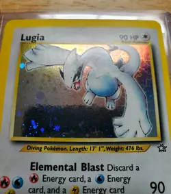 Pokemon 2000 Lugia 9/111 Neo Genesis Holo Rare Card - Image 3