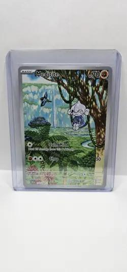 Meditite 153/142 Illustration Rare Stellar Crown Pokemon Near Mint - Image 1