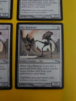 Myr Retriever playset artifact creature MTG 4 Card. Mirrodin. - Image 2