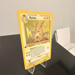 Pokemon TCG 1st Edition Raichu 14/62 Base Set Unlimited Holo Rare 1999 English - Image 2
