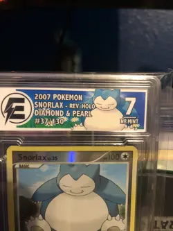 Snorlax Lv.35 Diamond & Pearl Reverse Holo 37/130 Pokemon Card 2007 Electric 7 - Image 2