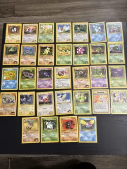 Pokemon 32 Card Lot- VINTAGE- WOC- Jungle- Fossil- Gym Heroes- Gym Challenge - Image 1
