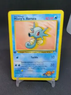 2000 Pokemon Gym Heroes 1st Edition 86/132 Misty's Horsea - Image 1