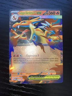 Mega Charizard Y ex 030 Mega Evolution Tin Holo Promo Pokemon English NM - Image 2