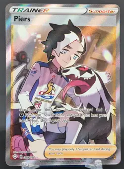 Pokemon Piers #069/072 English Shining Fates Ultra Rare Full Art - Image 1