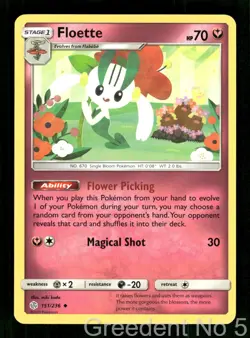 Floette 151/236 Uncommon Cosmic Eclipse Pokemon Near Mint - Image 1
