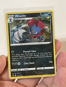 POKEMON TCG: SWSH LOST ORIGIN BLISTER WEAVILE SWSH246 Promo NM - Image 1