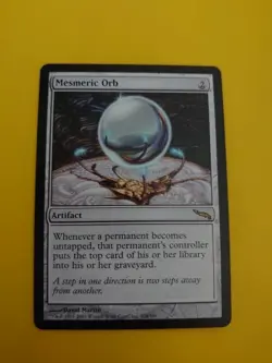 Mesmeric Orb. Artifact rare MTG Card. Mirrodin. - Image 2